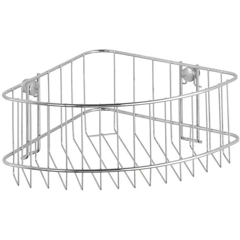 WENKO Ράφι Μπάνιου Wenko Μεταλλικό 26.5x19.5x10cm - Ασημί