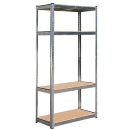 Vesta Μεταλλική  Ραφιέρα 4όροφη 90x40x180cm11.4kg Πάχος Δοκών 0.63mm Max Αντοχή 700kg