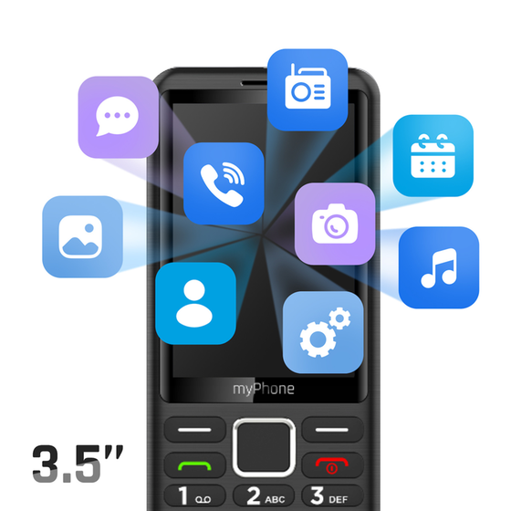 MyPhone 3510 LTE Dual Sim - Black image 4