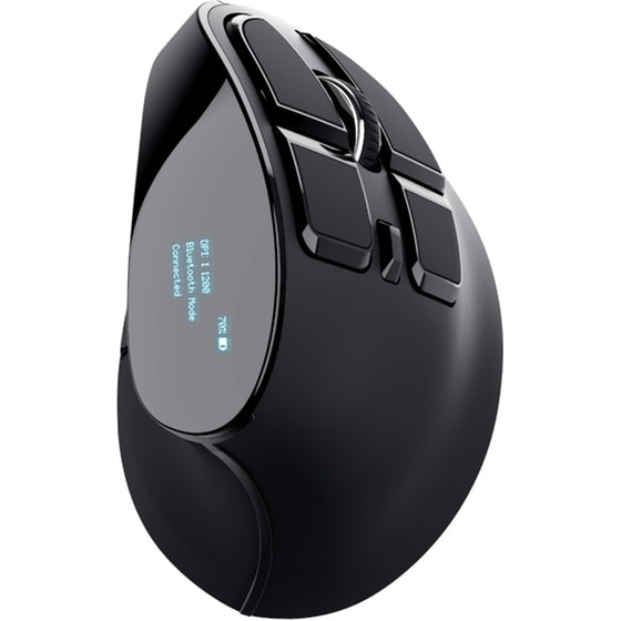 Trust Voxx Ασύρματο & Ενσύρματο Εργονομικό Bluetooth Vertical Ποντίκι Μαύρο image 1