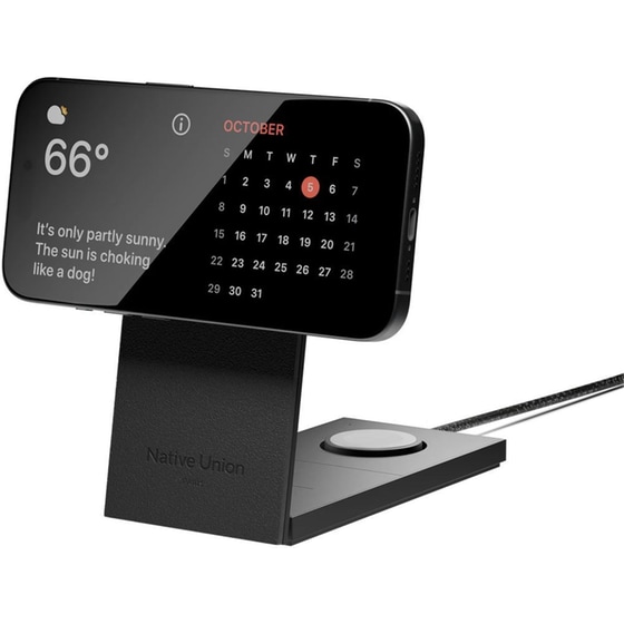 Ασύρματος Φορτιστής Native Union Rise 3-in-1 Magnetic Wireless Charger 15W - Black image 3