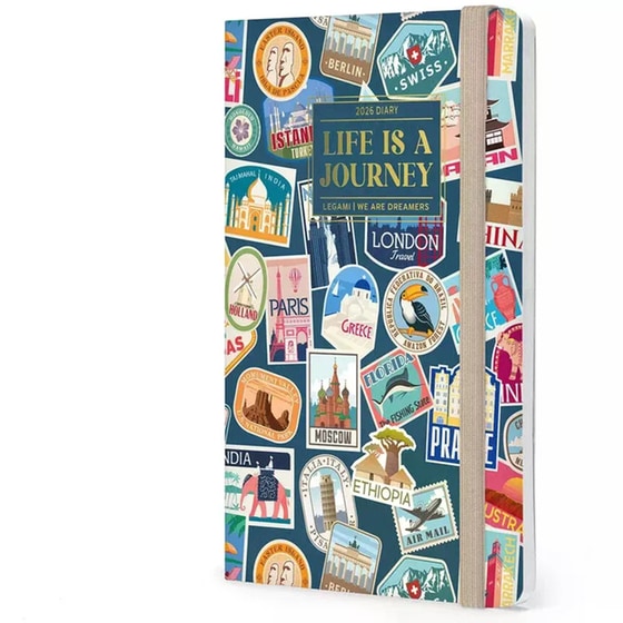 Ημερολόγιο Εβδομαδιαίο Legami 2026 12Μ Medium Photo Travel Sticke image 2