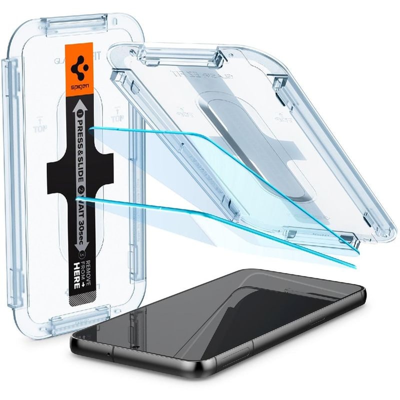 Προστατευτικό οθόνης Samsung Galaxy S23 - Spigen Glas.tR EZ FIT Premium Tempered Glass 0.4mm 9H - 2 τμχ