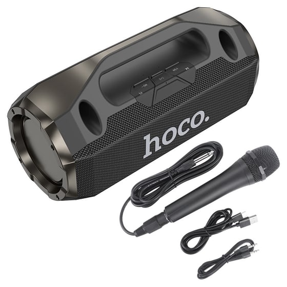 Party Speaker Hoco HA3 Drum 2x10W με Ενσύρματο Μικρόφωνο - Μαύρο image 5