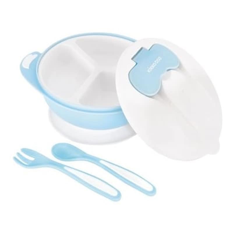 KIKKABOO Παιδικό Σετ Φαγητού Bowl 4in1 Blue Kikkaboo