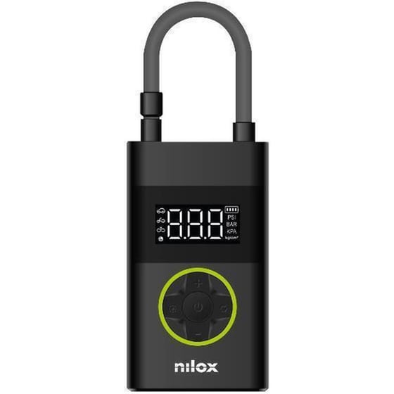 Τρόμπα Ελαστικών Nilox με Καλώδιο 12V - Μαύρο image 0