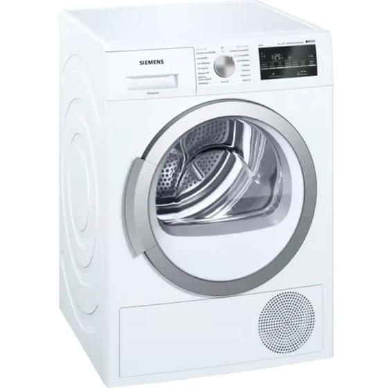 Στεγνωτήριο Ρούχων SIEMENS WT47W460GR iQ500 8 kg Α++ με Αντλία Θερμότητας - Συμπύκνωση Υδρατμών και AutoDry -Λευκό image 0