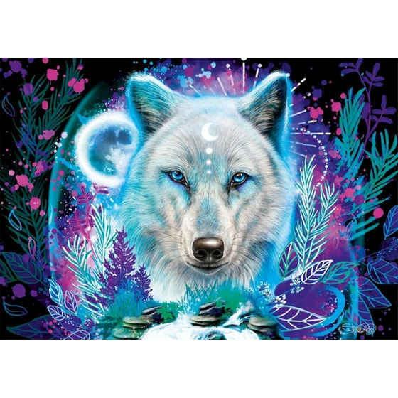Παζλ Schmidt Neon Arctic Wolf (1000 Κομμάτια) image 1