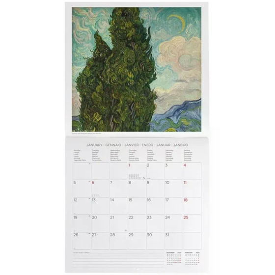 Ημερολόγιο Τοίχου Legami 2026 Vincent Van Gogh 30x29cm image 2