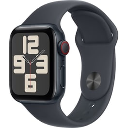 Apple Watch SE GPS + Cellular 40mm Midnight Aluminum Case with Midnight Sport Band - S/M