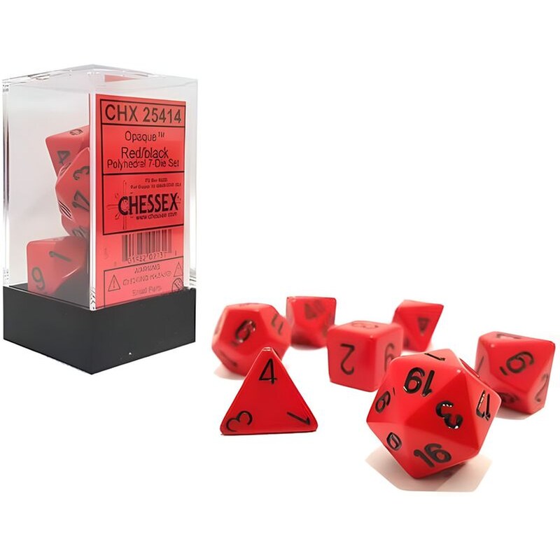 CHESSEX Chessex Opaque - Red/ Black CHESSEX