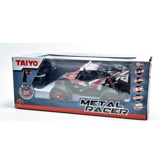 Taiyo Τηλεκατευθυνόμενο Αυτοκίνητο Metal Racer Ασημί 1:18 image 0
