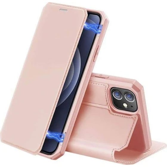 Θήκη Βιβλίο Leather Wallet Dux Ducis Flip Cover Ρόζ-χρυσή (samsung A41) + Δωρο Touchpen image 0
