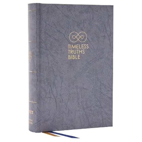 Timeless Truths Bible: One faith. Handed down. For all the saints. (NET, Gray Hardcover, Comfort Print) image 0