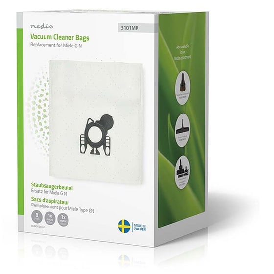 NEDIS 233-2841 2 Φίλτρα & Σακούλες Ηλεκτρικής Σκούπας 8 τμχ image 1