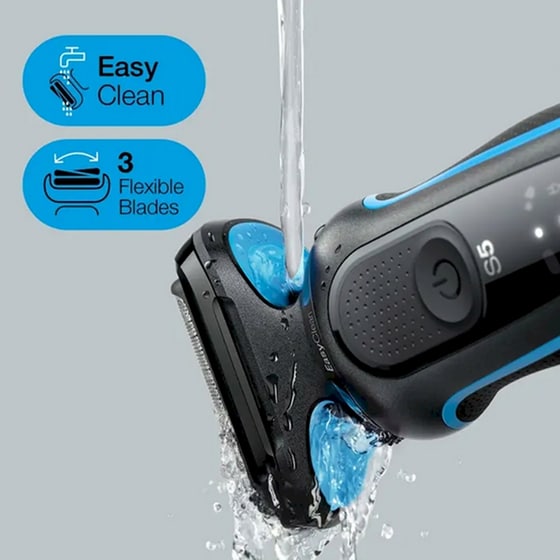 Ξυριστική Μηχανή Braun Series 5 51-B1000s Μαύρο/Μπλε image 4