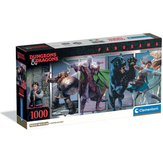 Παζλ Clementoni Panorama High Quality Collection Dungeons & Dragons - Compact Box (1000 Κομμάτια) image 0