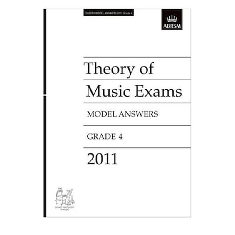 ABRSM Abrsm - Theory Of Music Exams 2011 Model Answers, Grade 4