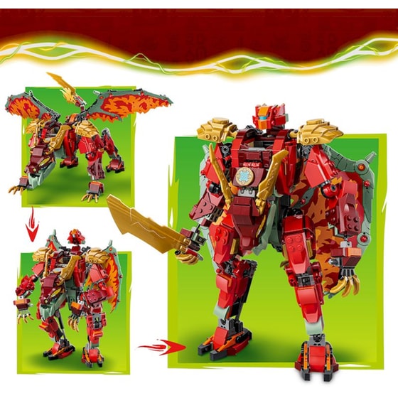 LEGO® NINJAGO® Μετατρεπόμενη Εξωστολή Δράκος της Γουάιλντ-φάιερ (71868) image 9