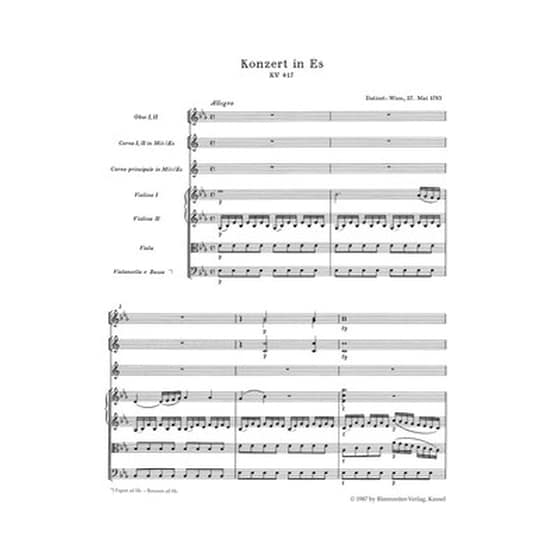 Βιβλίο Για Σύνολα Barenreiter Mozart - The Horn Concertos [pocket Score] image 2