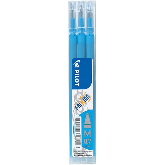 Στυλό Gel Pilot Frixion Ball 0.7mm Σιέλ (+3 Ανταλλακτικά) image 2