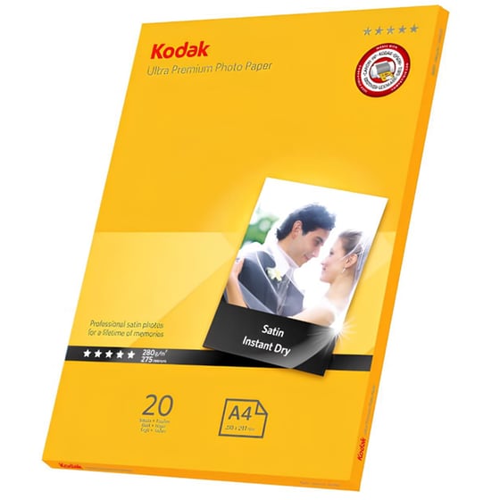 Kodak Φωτογραφικό Χαρτί Satin A4 280 gr/m² για Inkjet Εκτυπωτές 20 φύλλα image 2