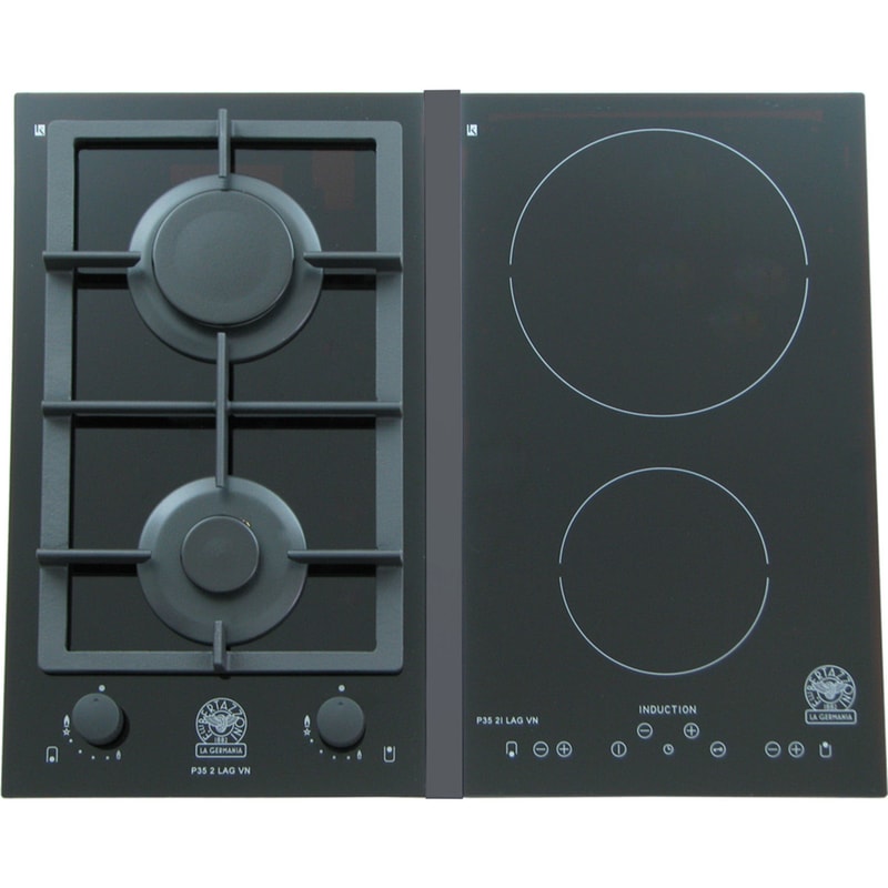 LA GERMANIA LA GERMANIA P652ILAGVN(GN) 60.6 cm Μαύρo Εστία Μεικτή Φυσικού Αερίου Αυτόνομη Domino