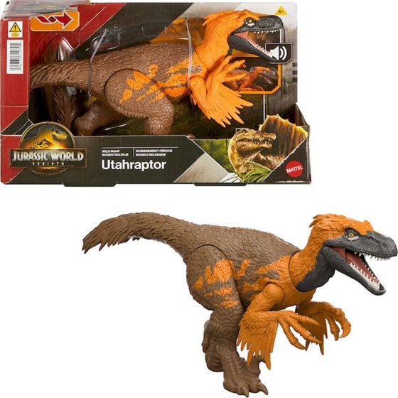 Mattel Φιγούρα Jurassic World Wild Roar Dinosaur Chomp με Ήχους & Κίνηση 1 Τμχ - Τυχαία Επιλογή Σχεδίου image 1