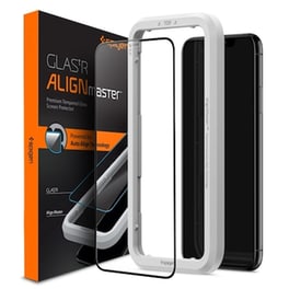 Προστατευτικό οθόνης Apple iPhone 11 - Spigen Alignmaster Full Face Black Tempered Glass