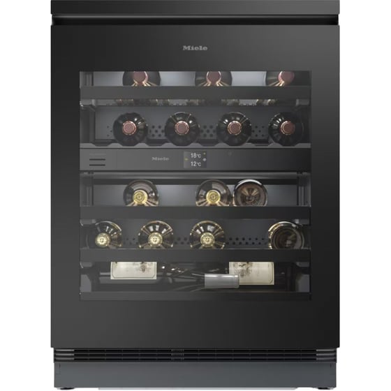 MIELE KWTUS 7074 F για 32 Μπουκάλια Μαύρο Εντοιχιζόμενος Συντηρητής Κρασιών image 0