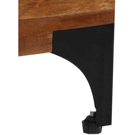 Έπιπλο Τηλεόρασης VidaXL Μασίφ  Ξύλο 118x35x45cm - Kαφέ image 5
