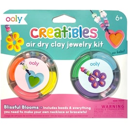 Πηλός Ooly Creatibles Air Dry Clay Jewelry Kit - Blissful Blooms
