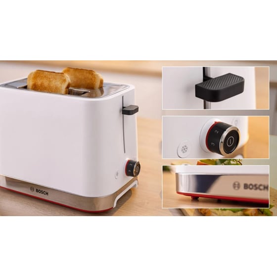 Φρυγανιέρα BOSCH Compact MyMoment TAT4M221 2 Θέσεων 950 W Λευκό image 3