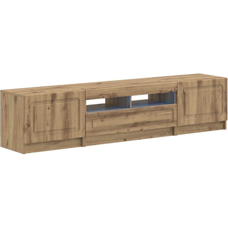 Έπιπλο Τηλεόρασης VidaXL UTRECHT με LED 3 τμχ 179 x 35 x 40 cm - Artisan Δρυς