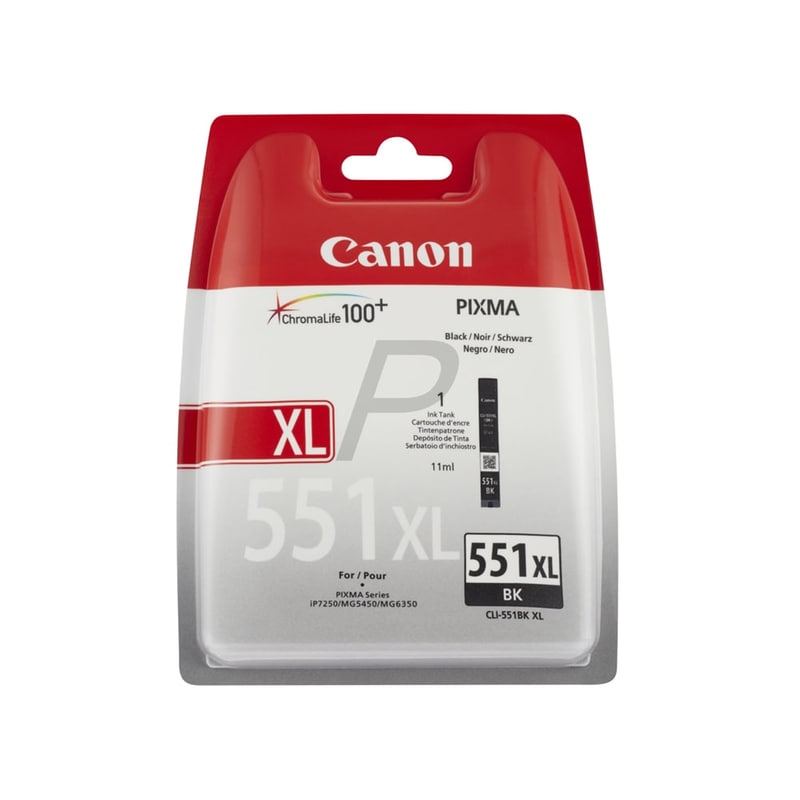 Canon CLI-551XL Μαύρο Μελάνι Εκτυπωτή 6443B001