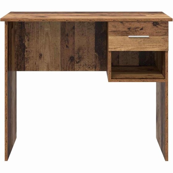 Γραφείο VidaXL από Επεξεργασμένο Ξύλο 90x49x75 cm - Παλιό Ξύλο image 4