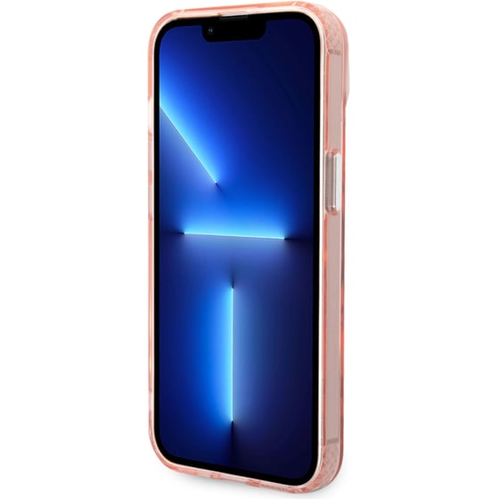 Θήκη Apple iPhone 14 - Karl Lagerfeld MagSafe Ringstand Case IML NFT Karl+Choupette - Pink image 3