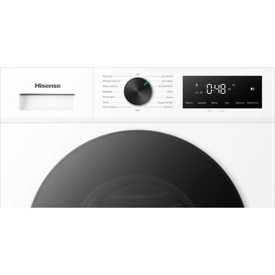 HISENSE WF1I1142BWL2 11 kg 1.400 Στροφές Λευκό Πλυντήριο Ρούχων image 8