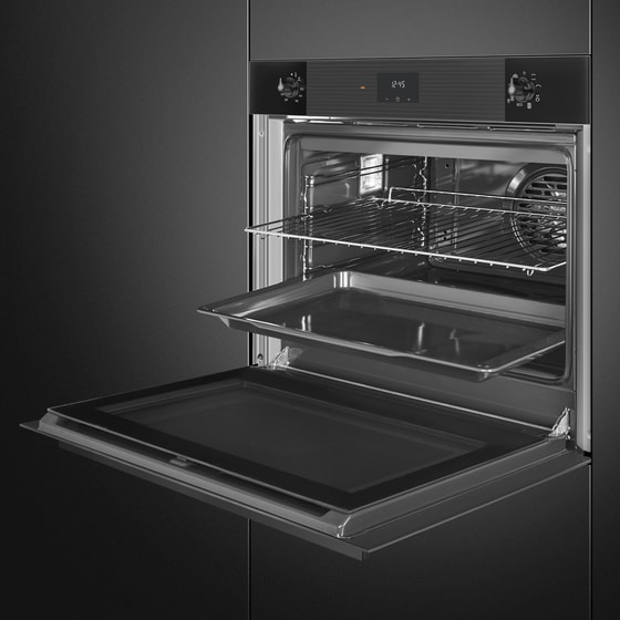 SMEG SO5100TB3 77 Lt Μαύρο Εντοιχιζόμενος Φούρνος Άνω Πάγκου image 3
