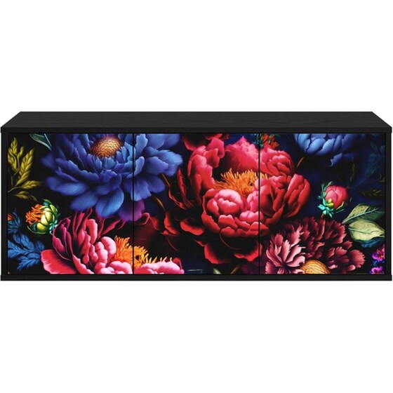 Έπιπλο Τηλεόρασης VidaXL KIEL Επιτοίχιο 102 x 33 x 40 cm - Μαύρη Δρυς image 4