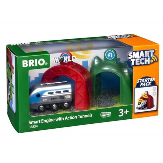 BRIO WORLD Smart Μηχανη Με 2 Τουνελ image 0