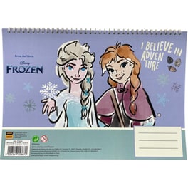 Μπλοκ Ζωγραφικής Gim 23x33 με Αυτοκόλλητα Frozen 40 Φύλλων