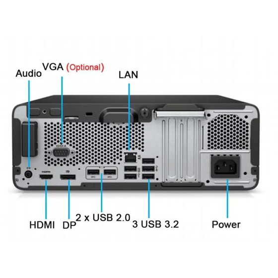 Refurbished Desktop HP 400 G7 (Intel Core i5-10500/16GB/512GB SSD/Intel Graphics/Win11Home)| Grade A image 1