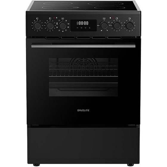 DAVOLINE CMFB 1100 BL 70 Lt Μαύρο Ηλεκτρική Κουζίνα Κεραμική image 0