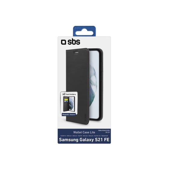 Θήκη Samsung Galaxy S21 FE - SBS Book Wallet Lite - Μαύρο image 2