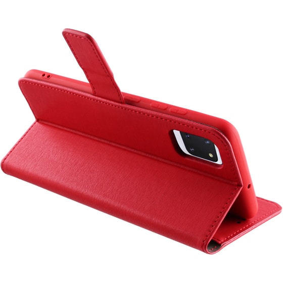 Θήκη Samsung Note 10 Lite - Volte-tel Allure Magnet Book Stand Clip - Red image 2