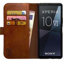 Θήκη Sony Xperia 10 Vi - Rosso Element Πορτοφόλι - Brown