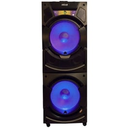 Party Speaker Akai DJ-S5H 400W Karaoke Με Μίκτη και Ασύρματo Μικρόφωνo - Μαύρο