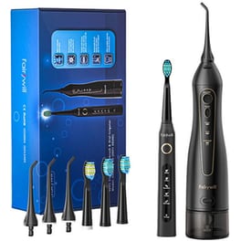 Ηλεκτρική Οδοντόβουρτσα και Flosser FAIRYWILL FW-507 + FW-5020E  - Μαύρο