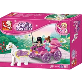 Sluban Τουβλάκια Girl's Dream: Princess Carriage Για 6+ Ετών 99τμχ (m38-b0239)